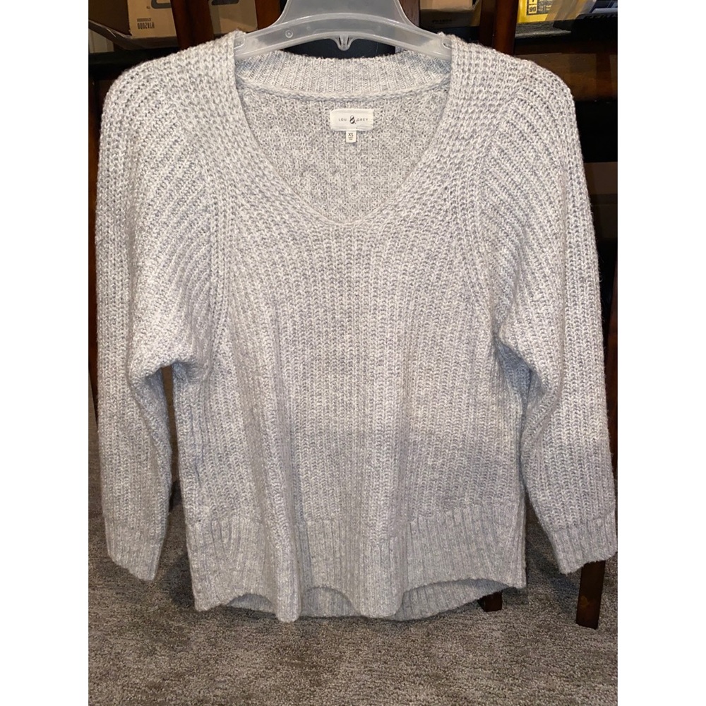 Lou & Grey Light Grey Knit Sweater